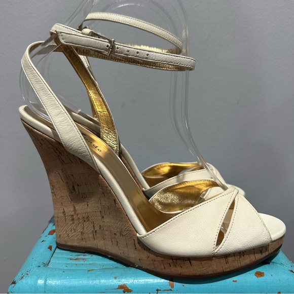 Kate Spade Wedge Ankle Strap Sandal Size 8 - Picture 3 of 16